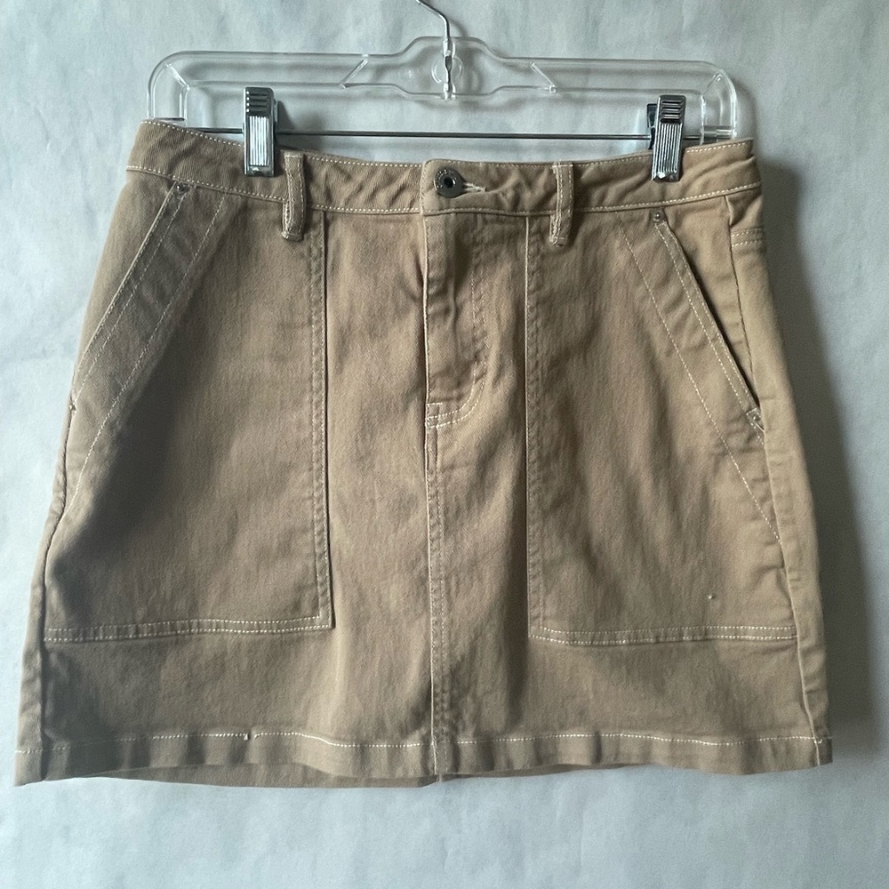 H&M Tan Denim Skirt